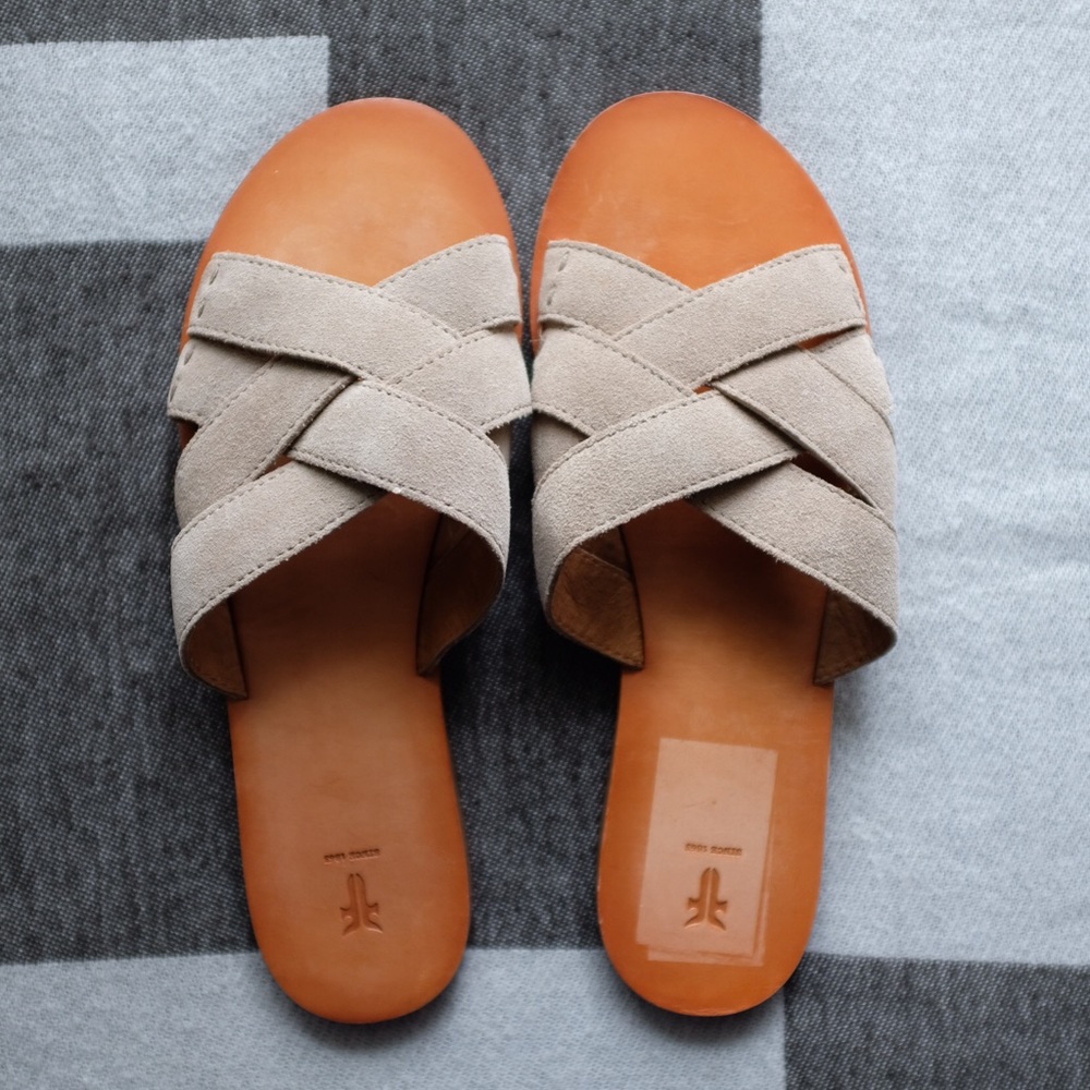 FRYE CARLA CRISS CROSS SANDALS